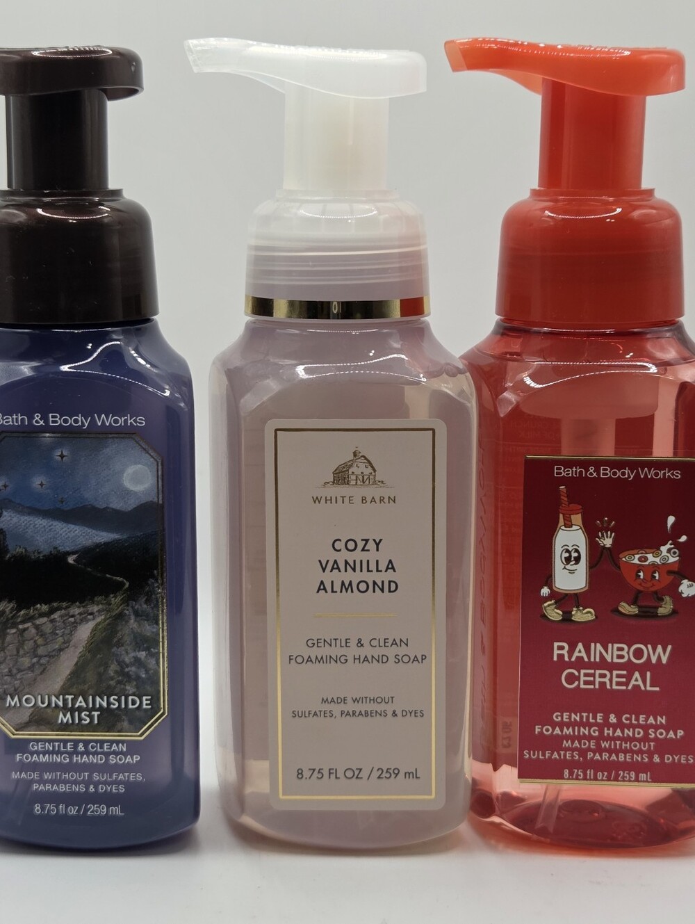 Bath & Body Works Foaming Hand Soap 3PC New!!